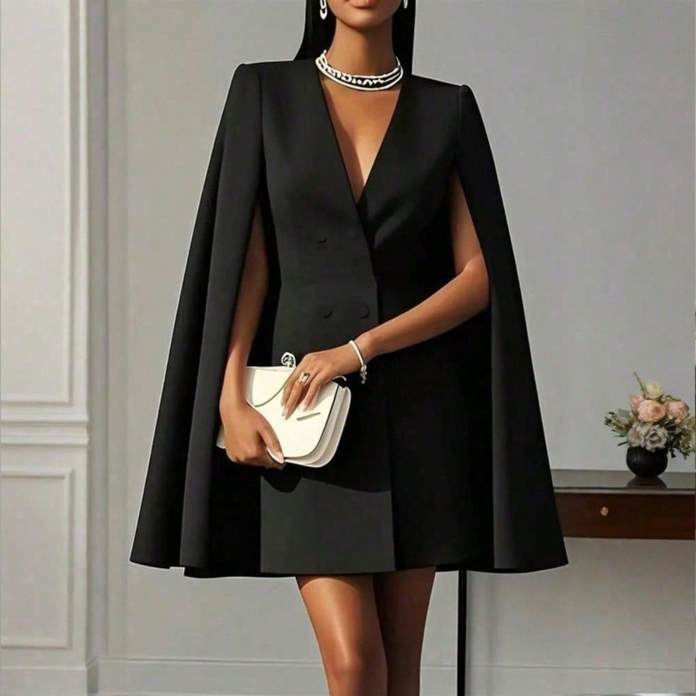 Robe Blazer Cape Élégante