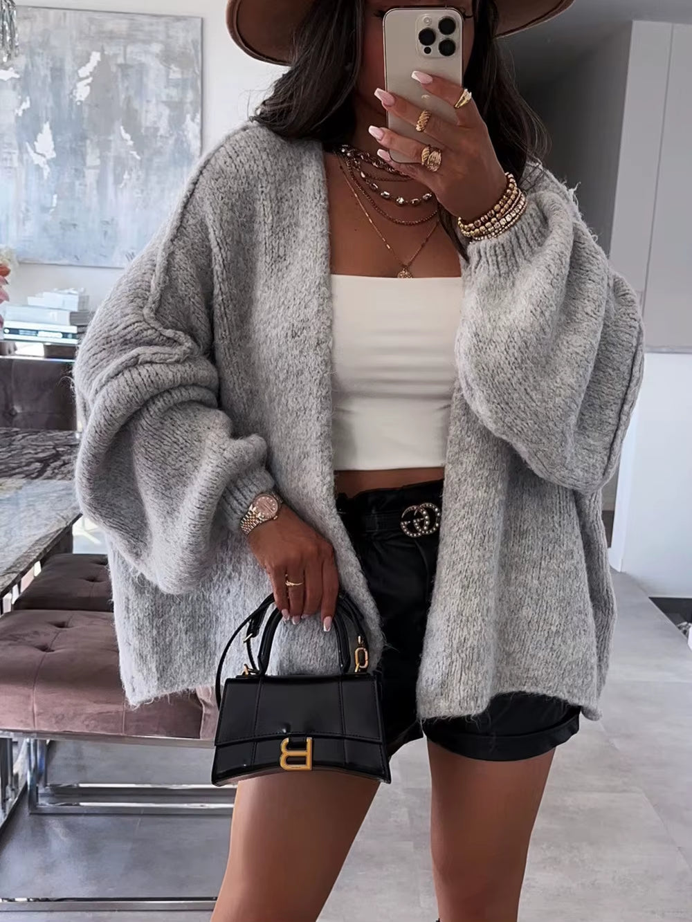 Cardigan long en maille douce Solea Mode - vue 10