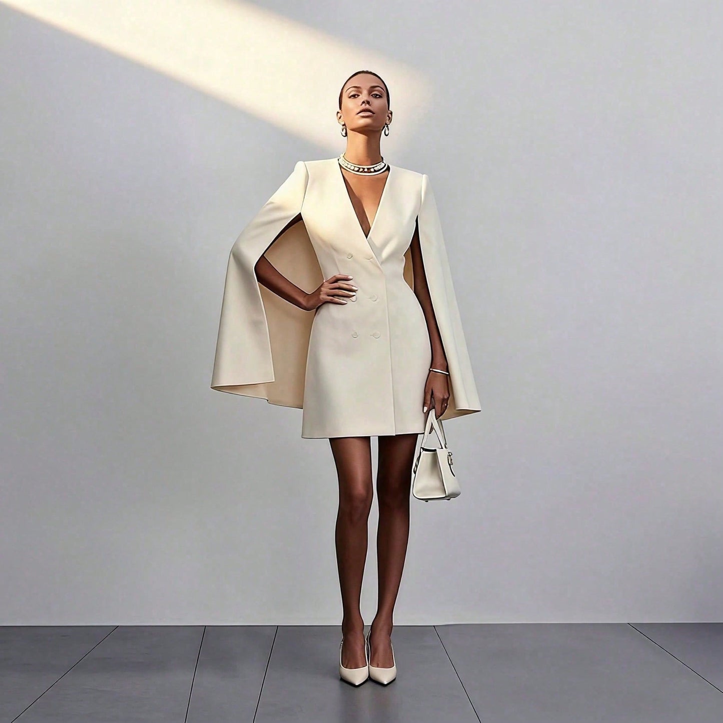 Robe Blazer Cape Élégante