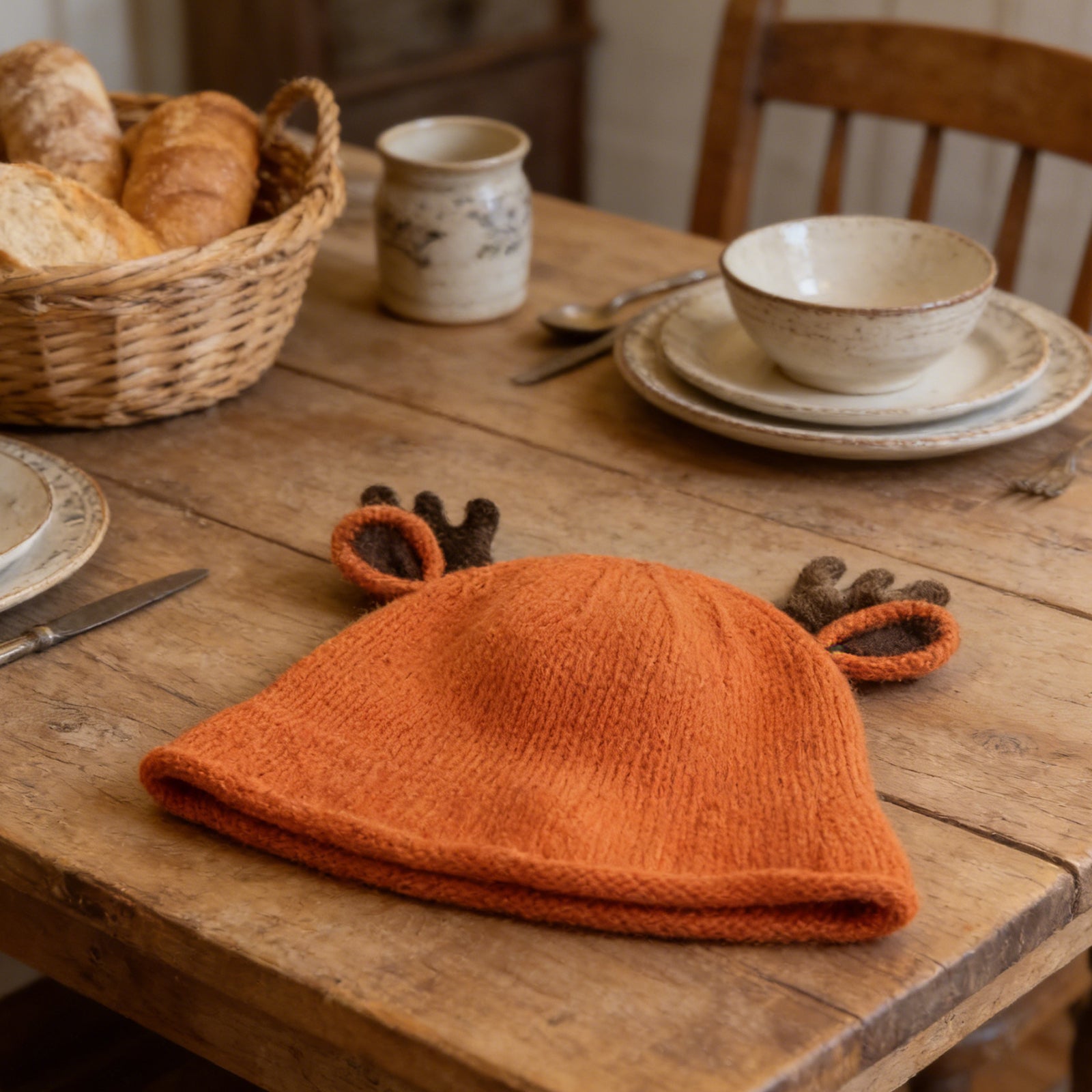 Bonnet enfant à petits bois