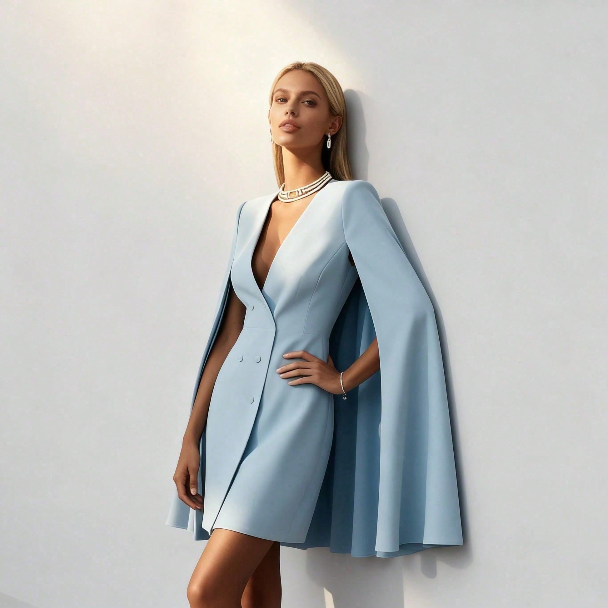 Robe Blazer Cape Élégante