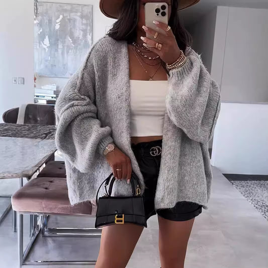 Cardigan long en maille douce Solea Mode - vue 1