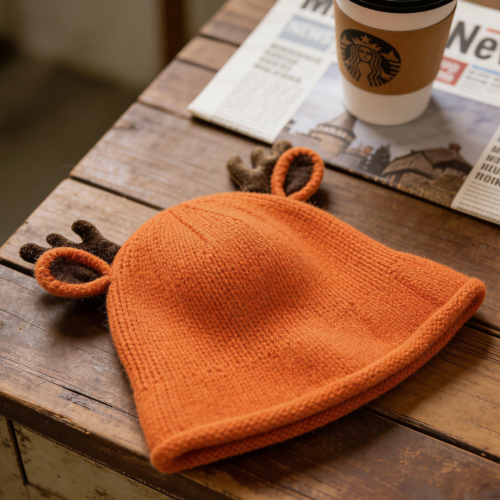 Bonnet enfant à petits bois