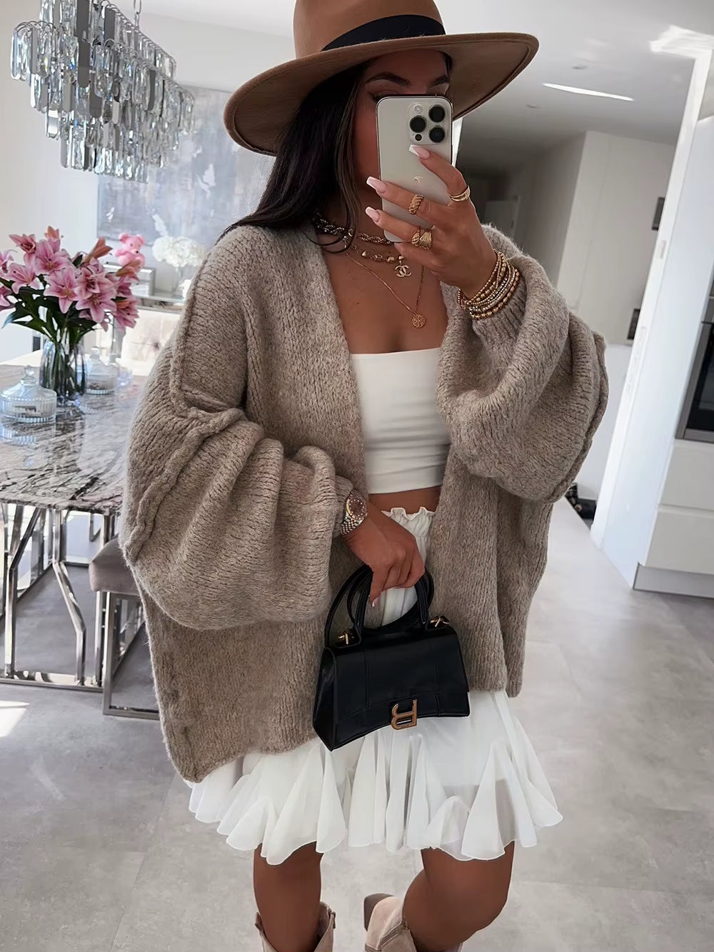 Cardigan long en maille douce Solea Mode - vue 9