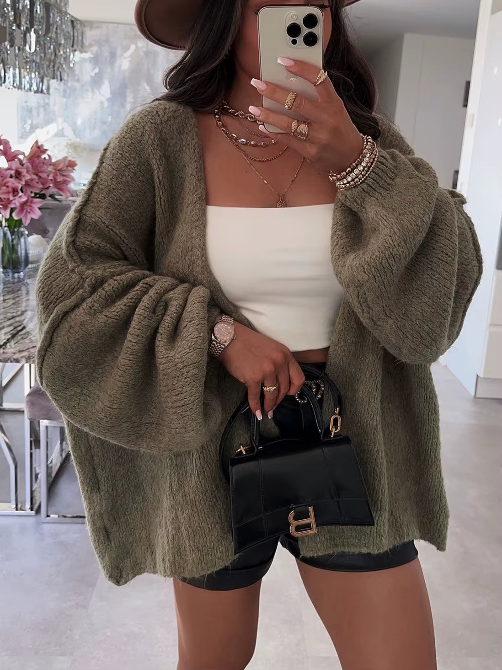 Cardigan long en maille douce Solea Mode - vue 6